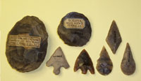 Evans home made flint tools